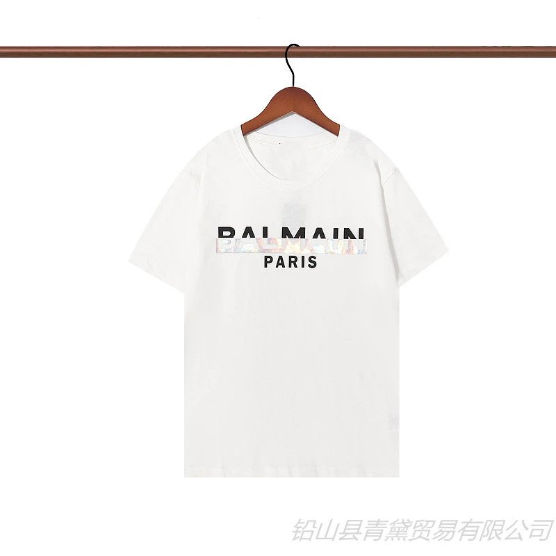 Balmain Logo Graphic Black T-Shirt - 19