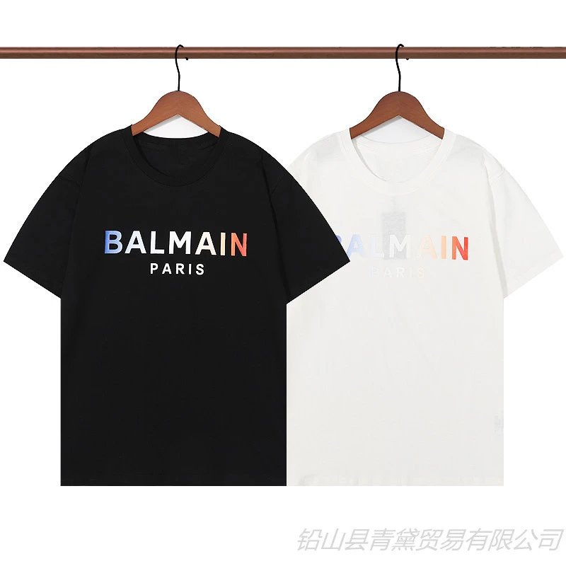 Balmain Logo Graphic Black T-Shirt - 26