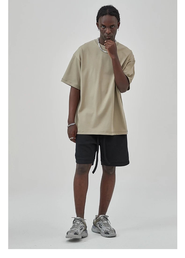 Arte Artie Master 385G Pure Cotton Oversized T-Shirt Dark Gray T-Shirts - 35