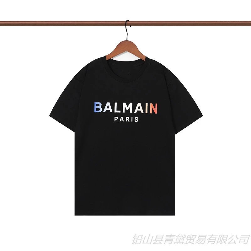 Balmain Logo Graphic Black T-Shirt - 29
