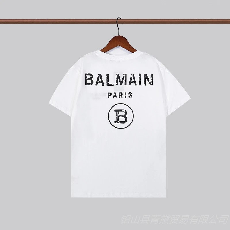 Balmain Logo Graphic Black T-Shirt - 39