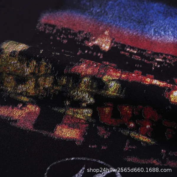 WEST LAB Paris Night Print Black T-Shirt - 12