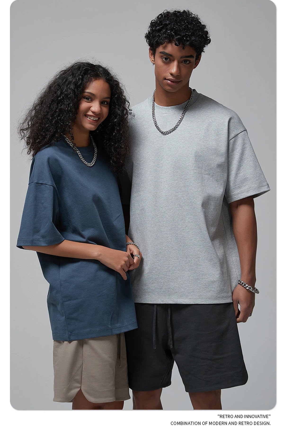 Arte Artie Master 385G Pure Cotton Oversized T-Shirt Dark Gray T-Shirts - 55