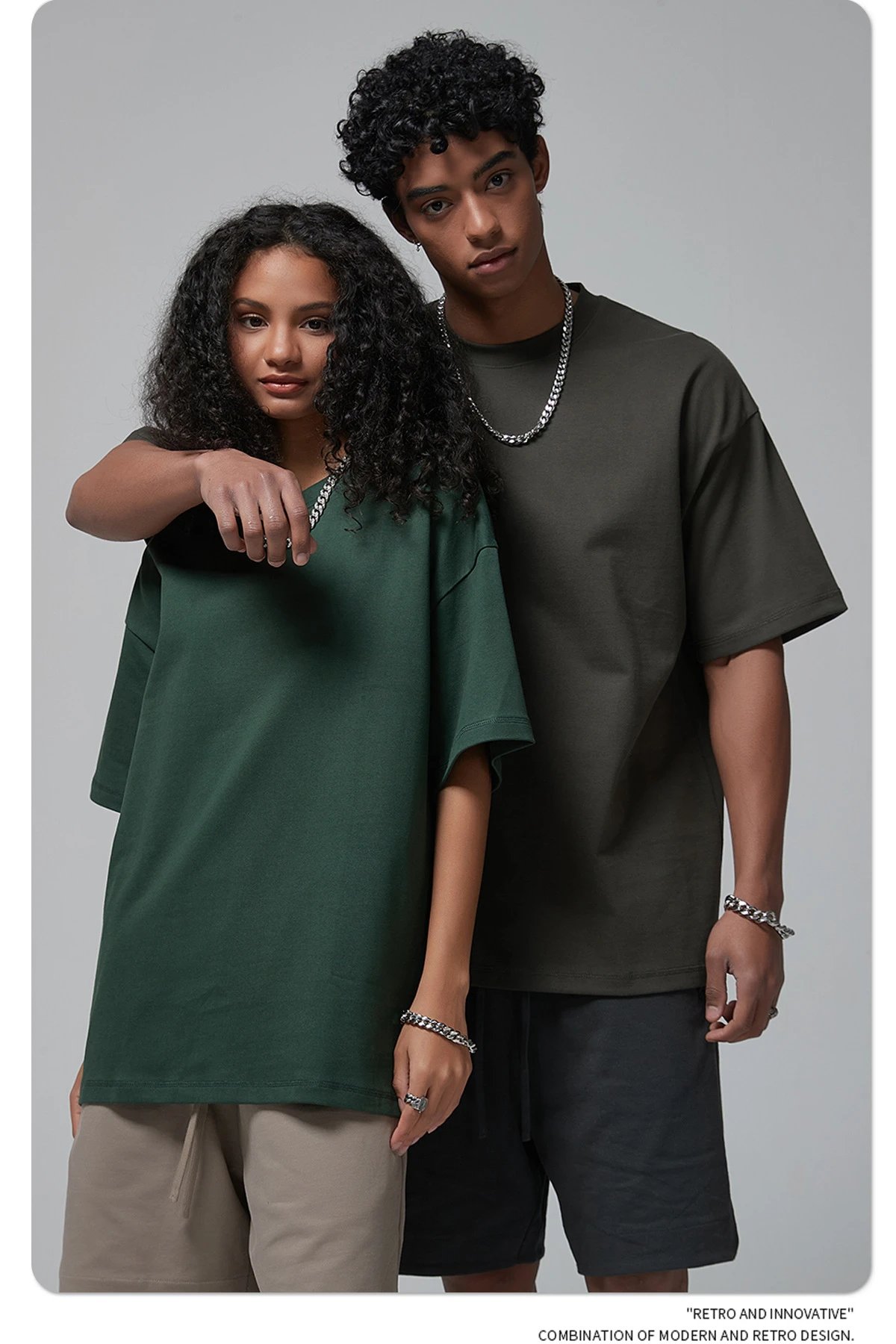 Arte Artie Master 385G Pure Cotton Oversized T-Shirt Dark Gray T-Shirts - 66
