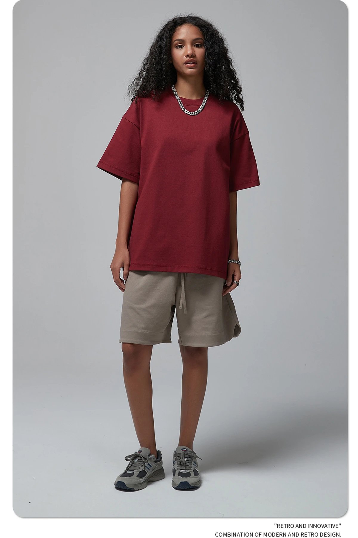 Arte Artie Master 385G Pure Cotton Oversized T-Shirt Dark Gray T-Shirts - 84