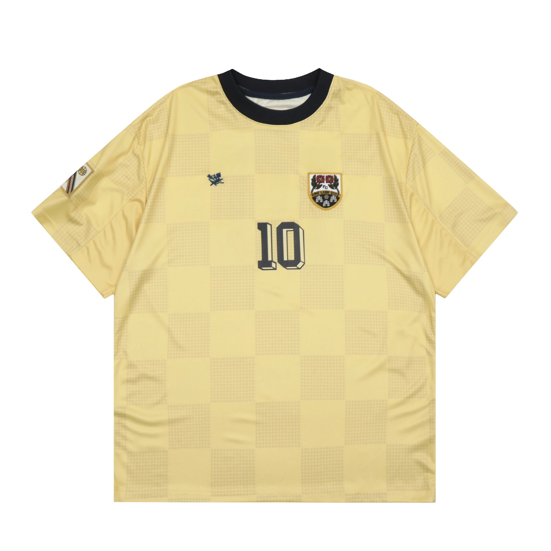 Design Checkerboard Print Soccer Jersey Peach - 13