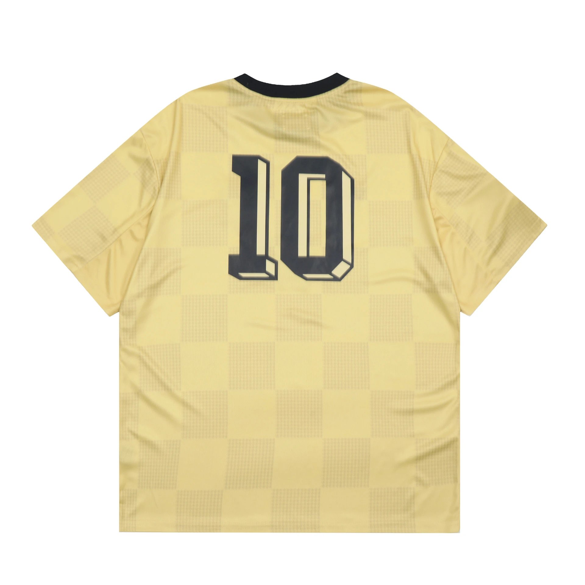 Design Checkerboard Print Soccer Jersey Peach - 14