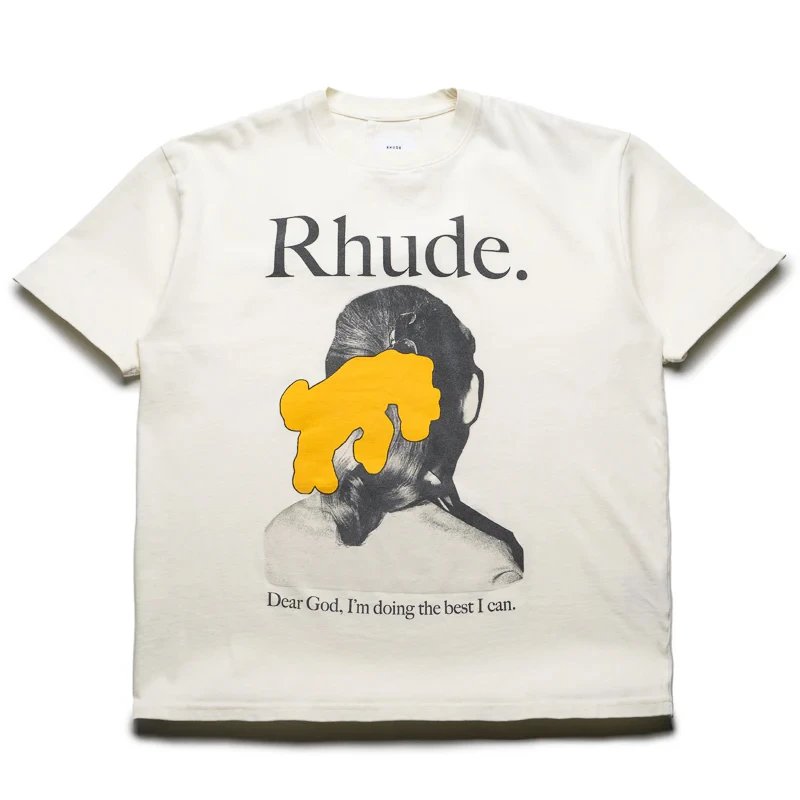 Rhude Rhude Graphic Print Cream T-Shirt - 11