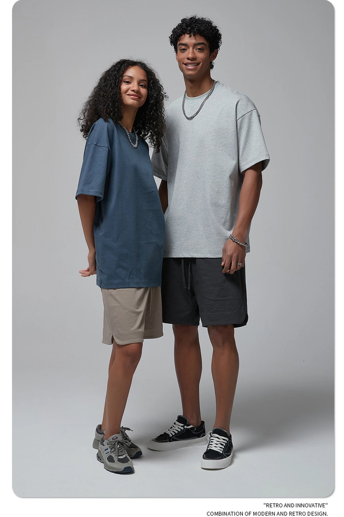 Arte Artie Master 385G Pure Cotton Oversized T-Shirt Dark Gray T-Shirts - 54