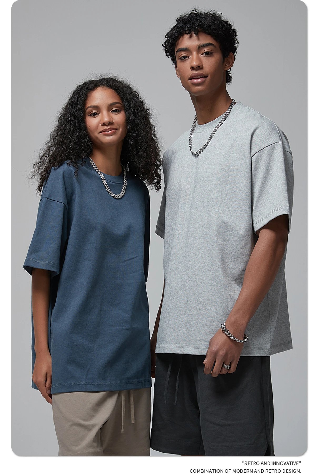 Arte Artie Master 385G Pure Cotton Oversized T-Shirt Dark Gray T-Shirts - 56