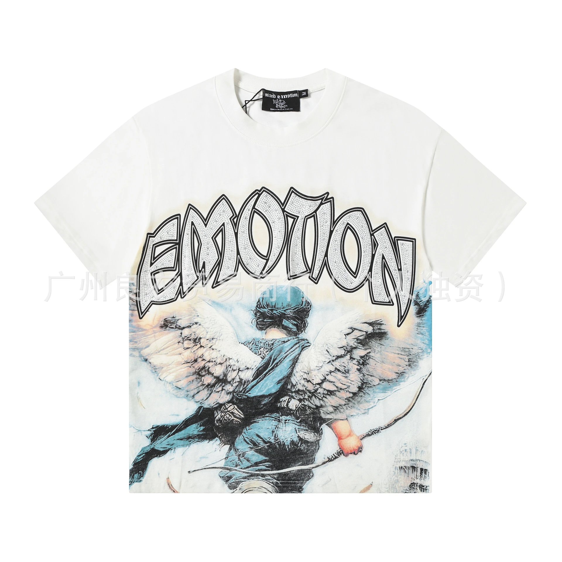Design Emotion Graphic Print White T-Shirt T-Shirts - 4