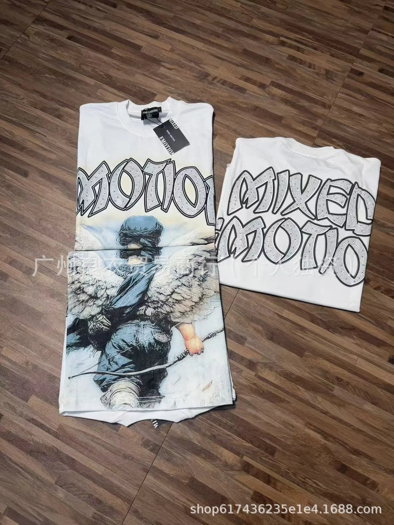 Design Emotion Graphic Print White T-Shirt T-Shirts - 6