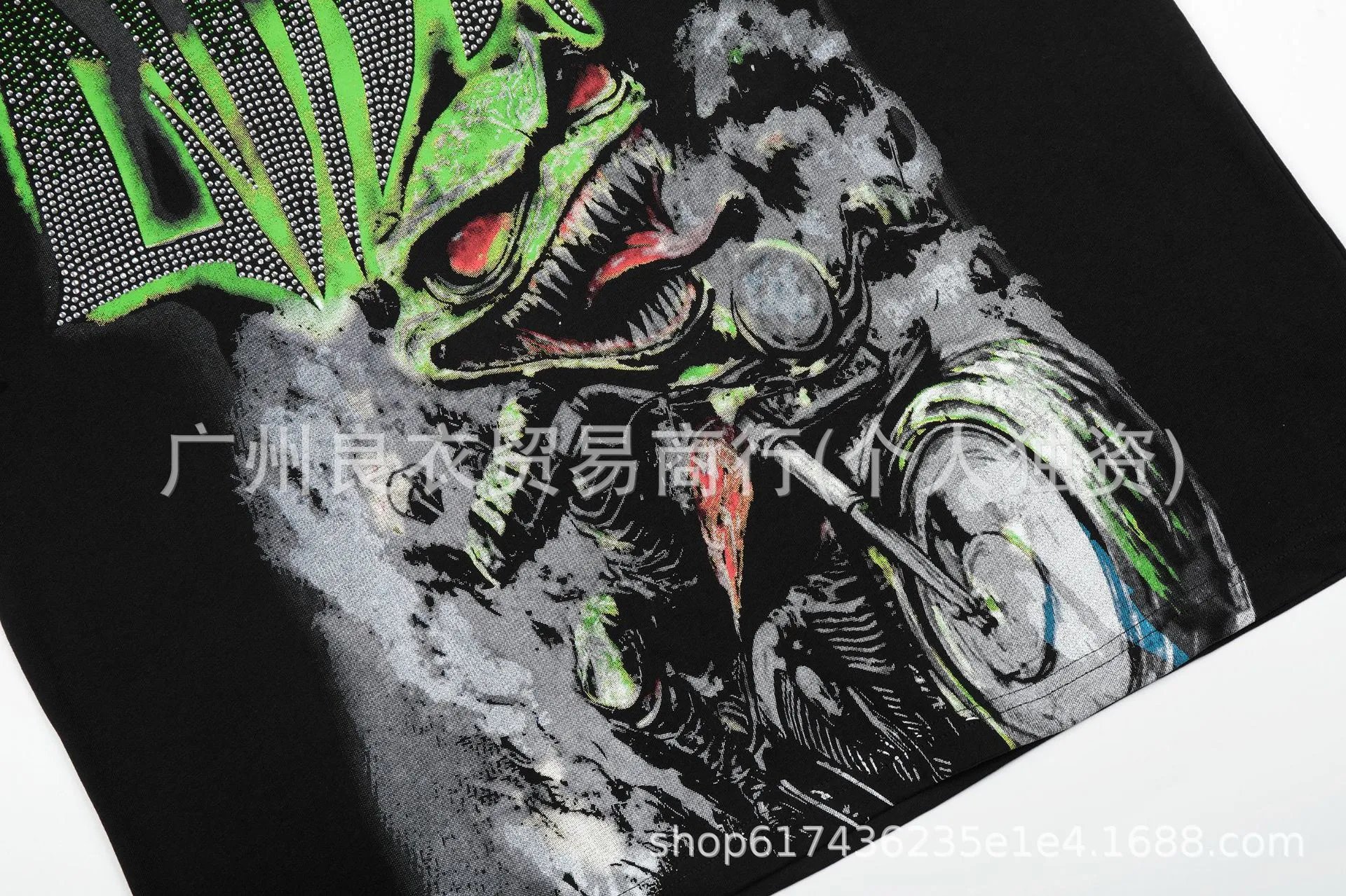 Design Mixed Emotion Graphic Print Studded T-Shirt White T-Shirts - 11