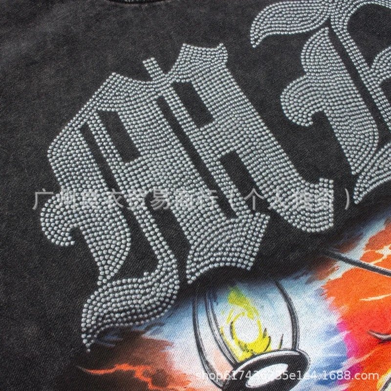 Design Emotion Graphic Print Distressed Black T-Shirt T-Shirts - 11