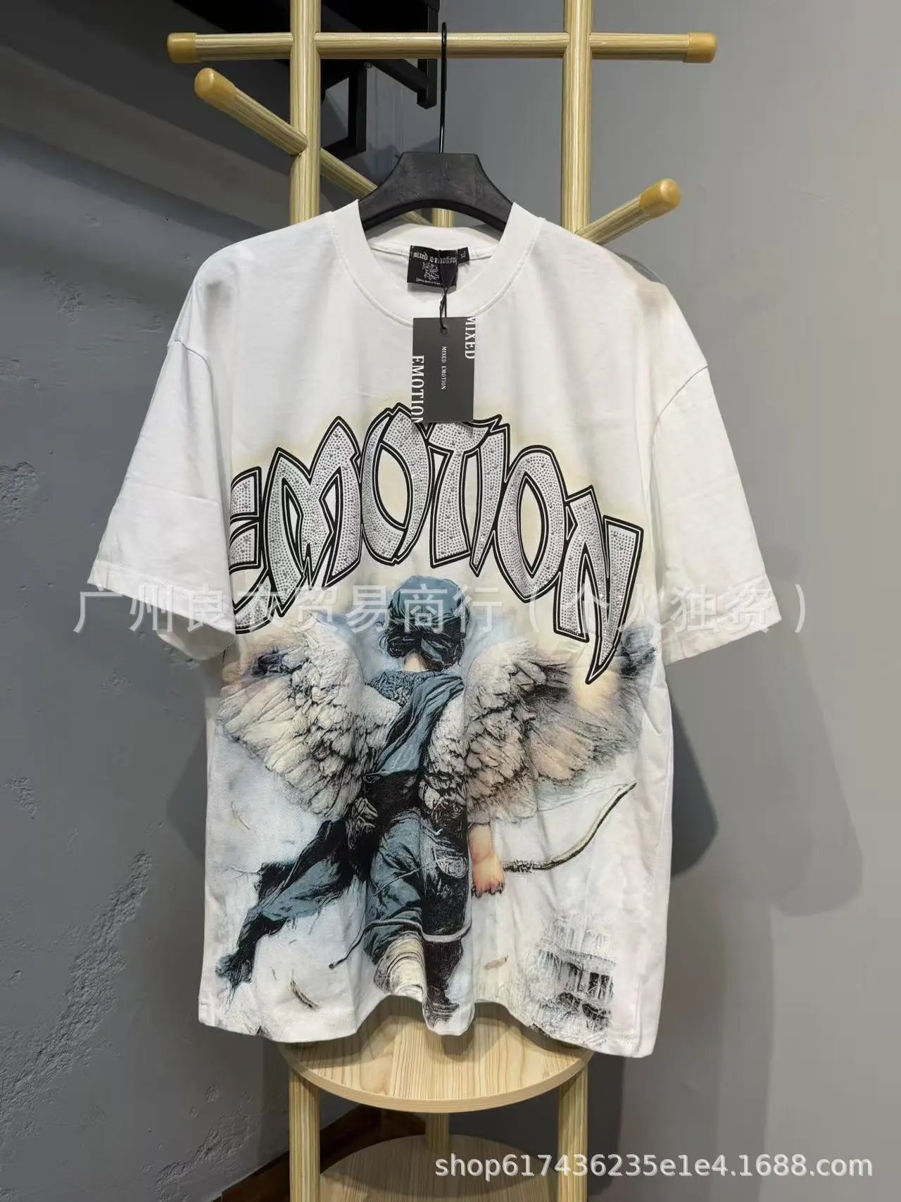 Design Emotion Graphic Print White T-Shirt T-Shirts - 10