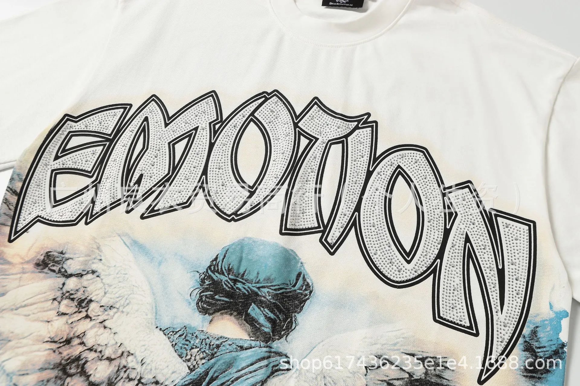 Design Emotion Graphic Print White T-Shirt T-Shirts - 19