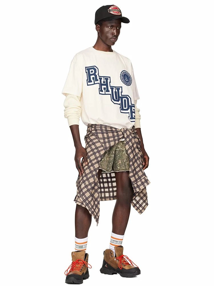 Rhude RHUDE Logo Oversized T-Shirt Off-White - 7