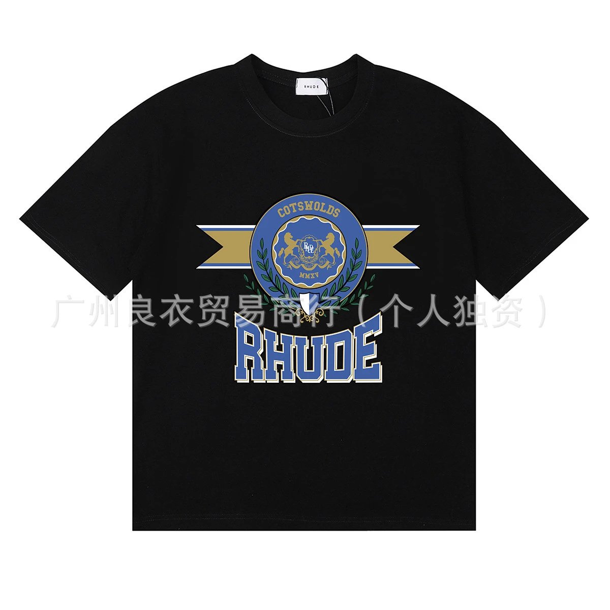 Rhude Cotswolds Crest Beige T-Shirt - 14