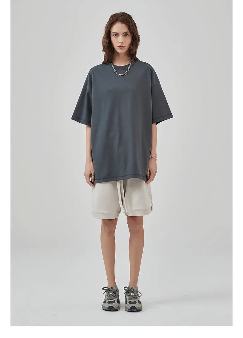 Arte Artie Master 385G Pure Cotton Oversized T-Shirt Dark Gray T-Shirts - 18