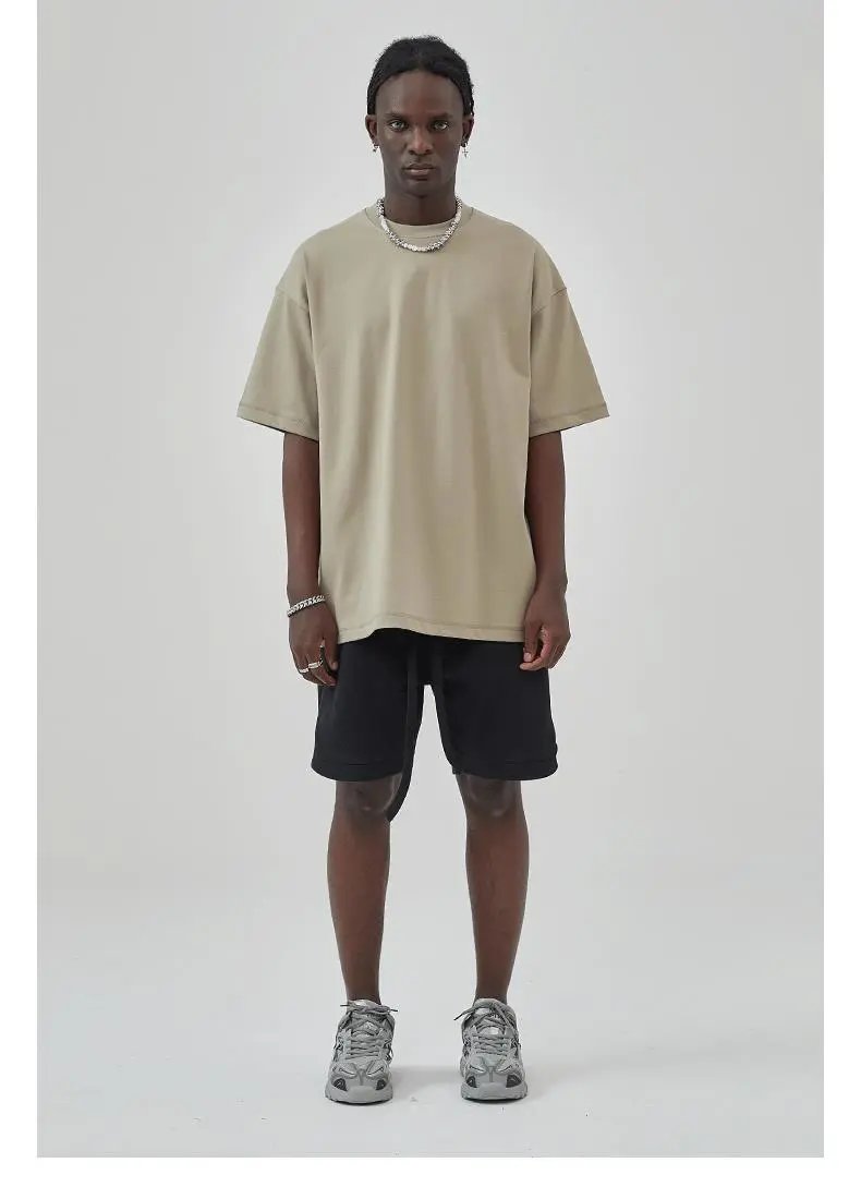 Arte Artie Master 385G Pure Cotton Oversized T-Shirt Dark Gray T-Shirts - 34