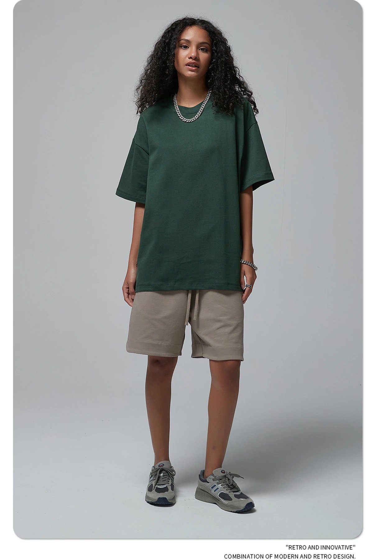 Arte Artie Master 385G Pure Cotton Oversized T-Shirt Dark Gray T-Shirts - 73