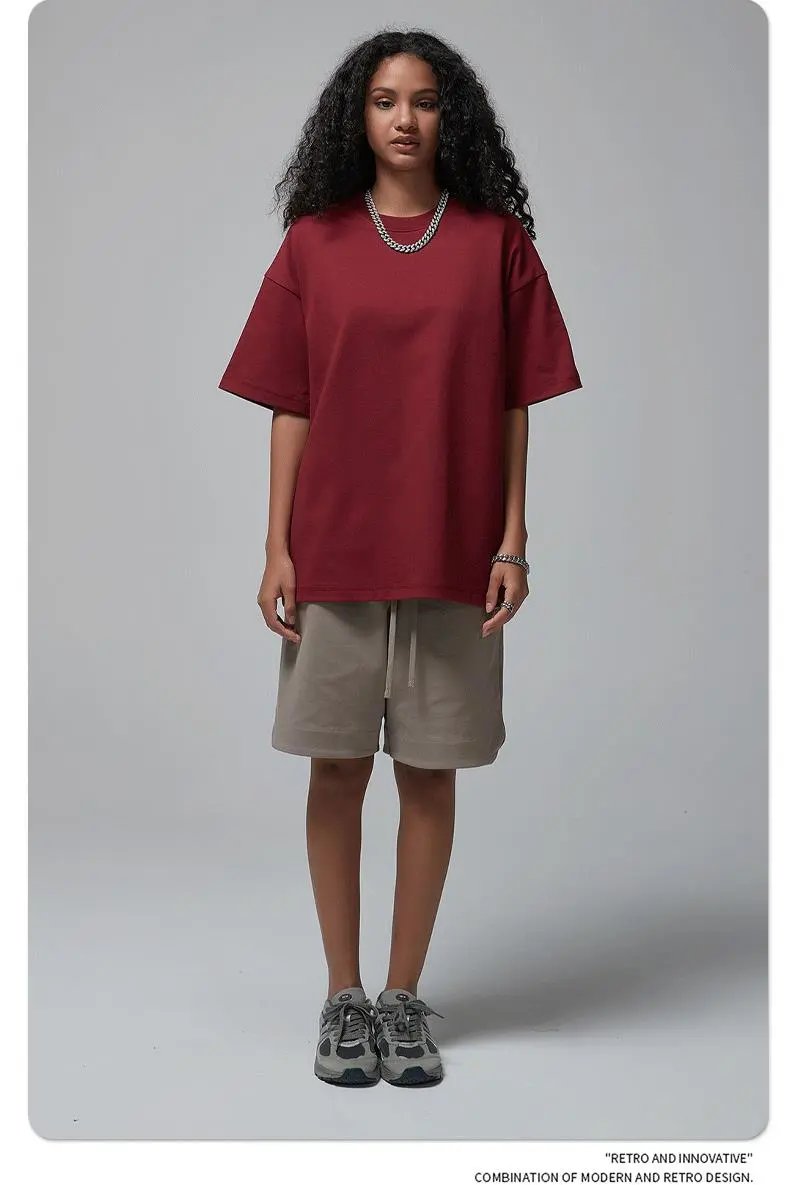 Arte Artie Master 385G Pure Cotton Oversized T-Shirt Dark Gray T-Shirts - 83