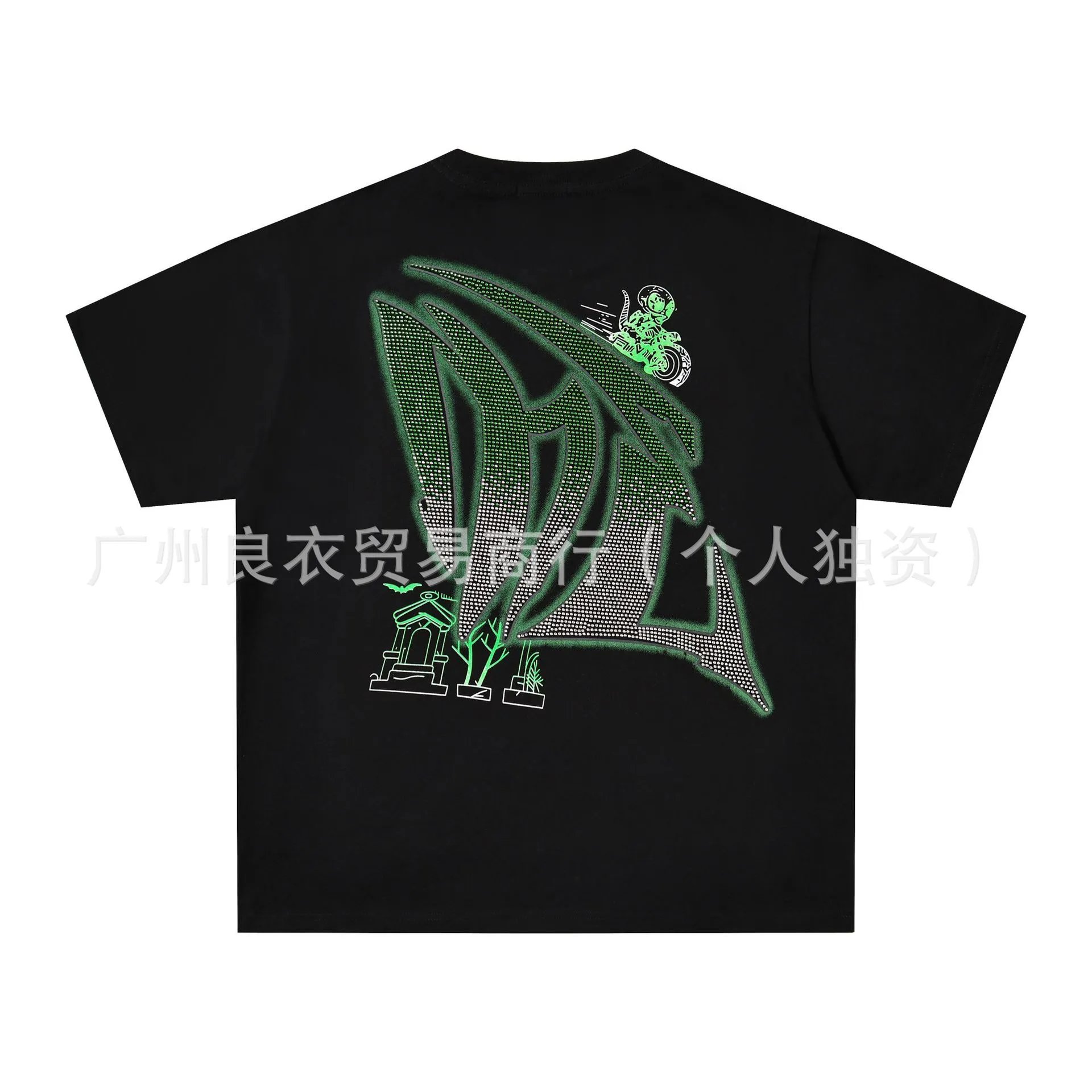 Design Angel Jet Ski Black T-Shirt - 26