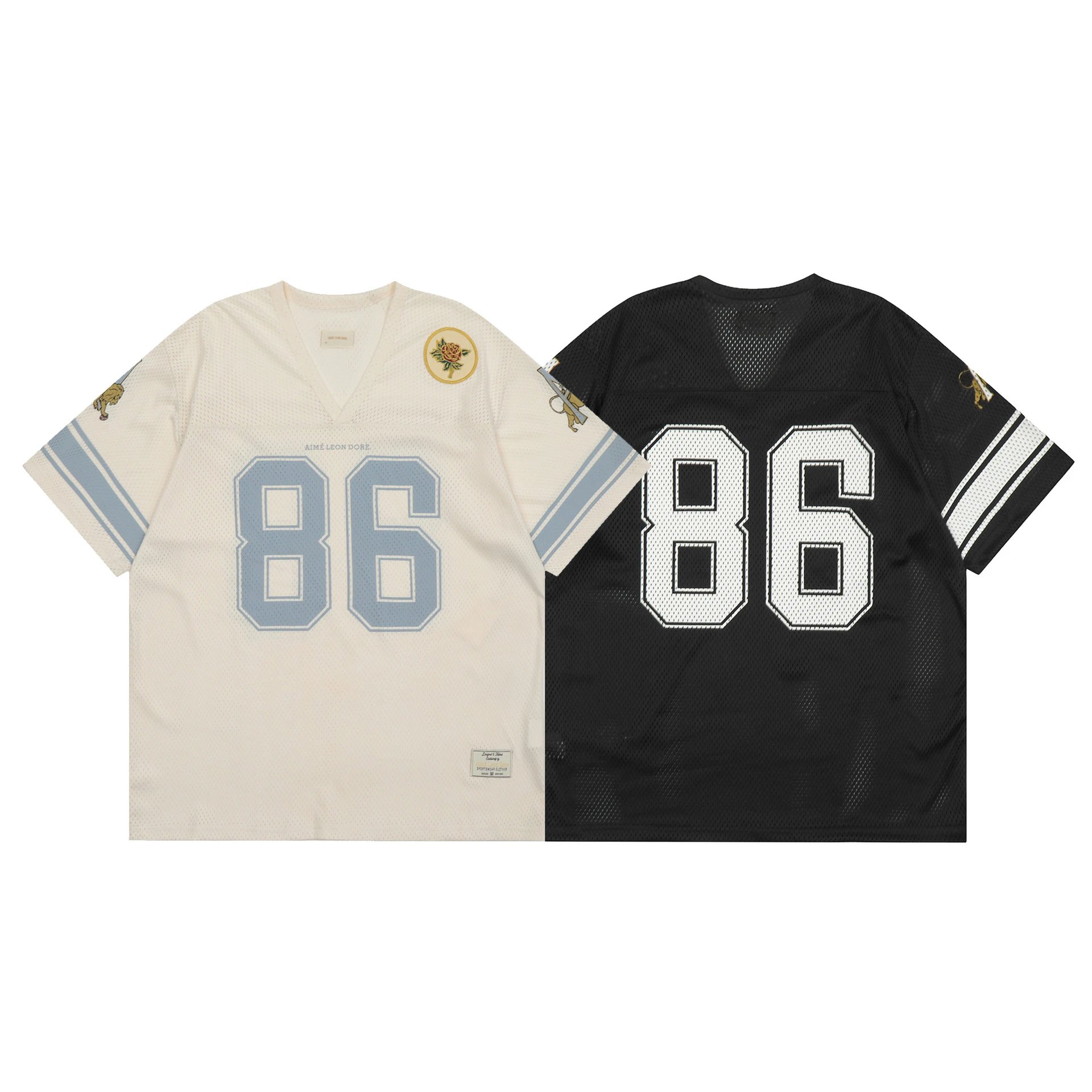 Design Checkerboard Print Soccer Jersey Peach - 5