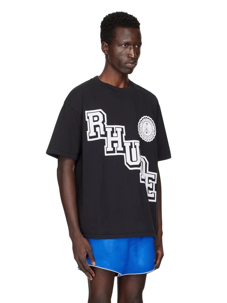 Rhude RHUDE Logo Oversized T-Shirt Off-White - 5