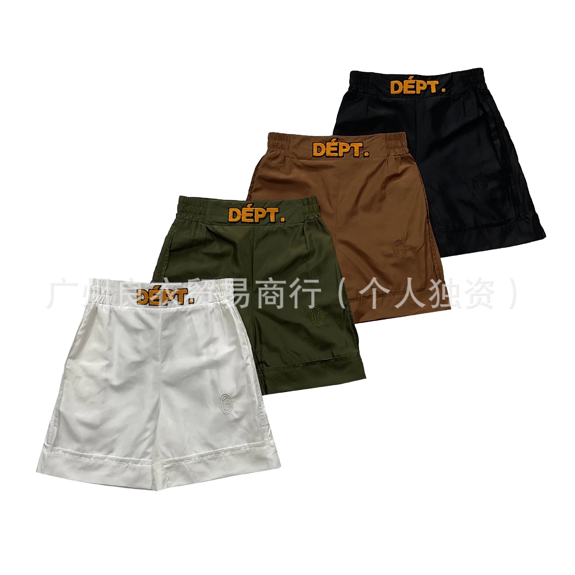 Gallery Dept DÉPT. Embroidered Waistband Shorts Black - 4