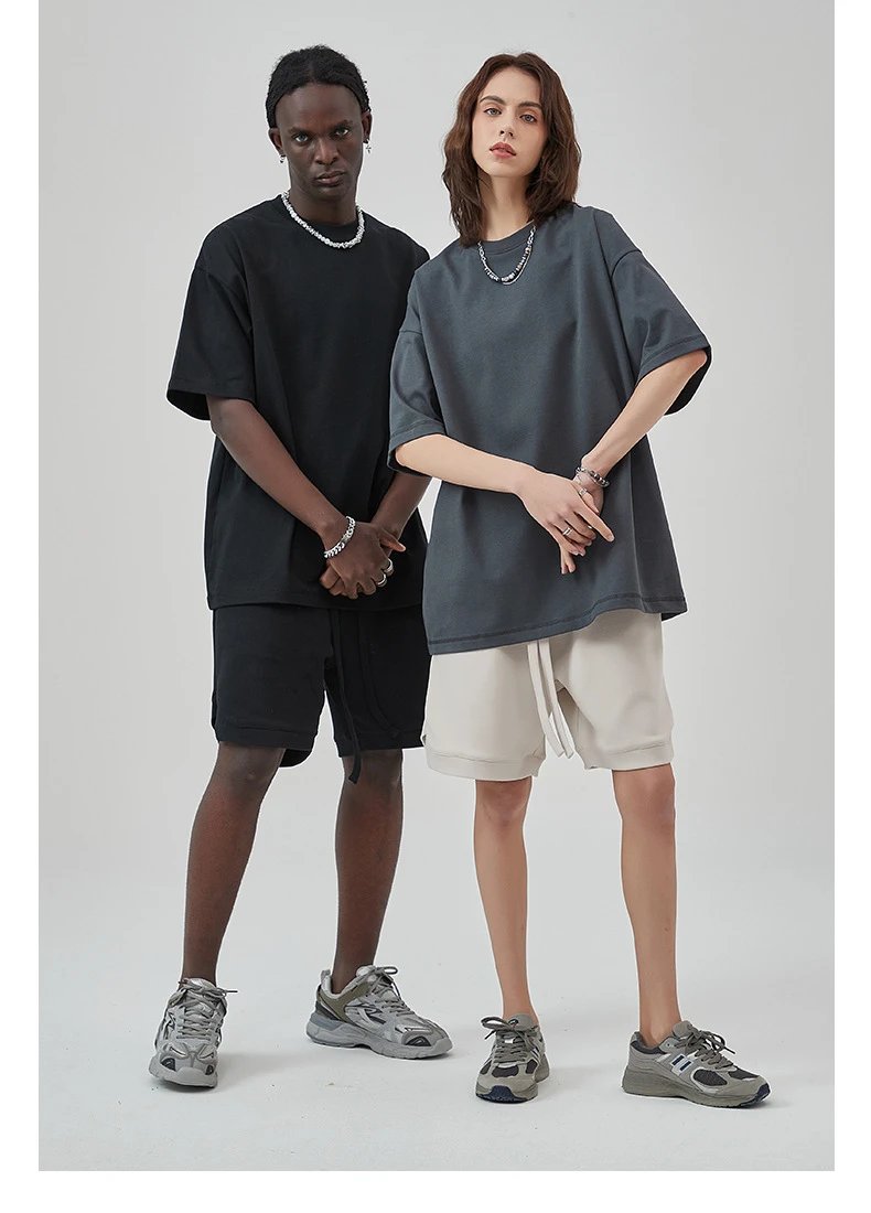 Arte Artie Master 385G Pure Cotton Oversized T-Shirt Dark Gray T-Shirts - 11