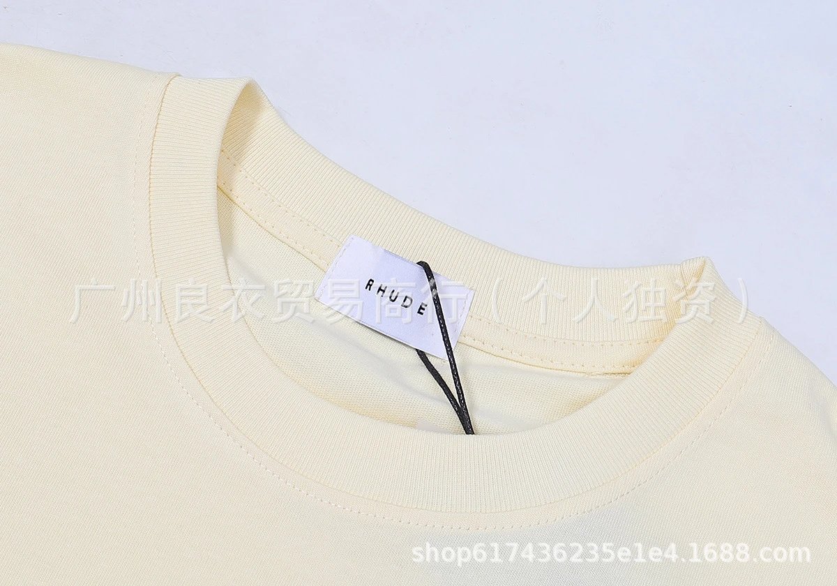 Rhude Cotswolds Crest Beige T-Shirt - 8