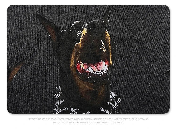 Thormaybred Represent Doberman Print Beige T-Shirt - 24