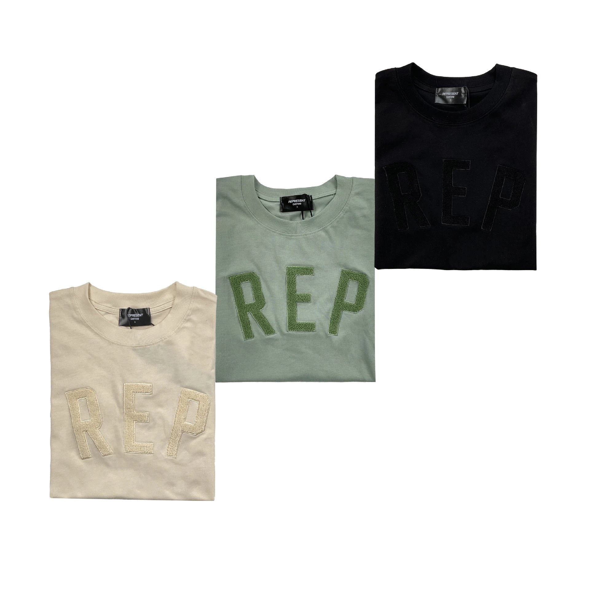Represent REP Logo Shorts Sage Green - 40