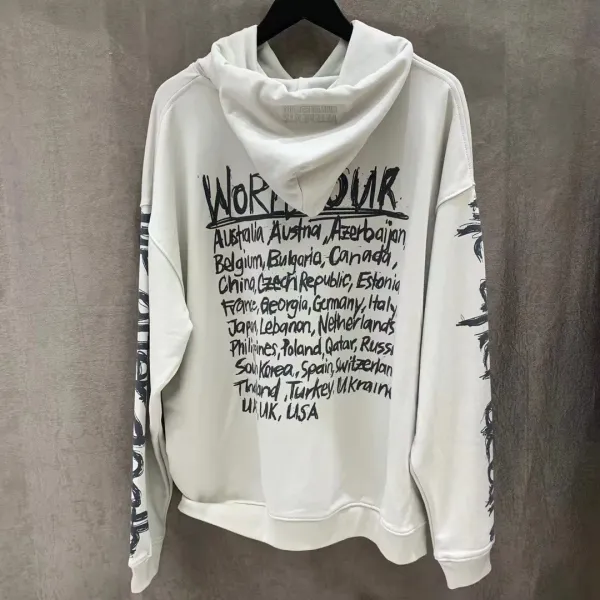 Design 'I'm Not Doing Shit Today' Distressed Black Hoodie - 74