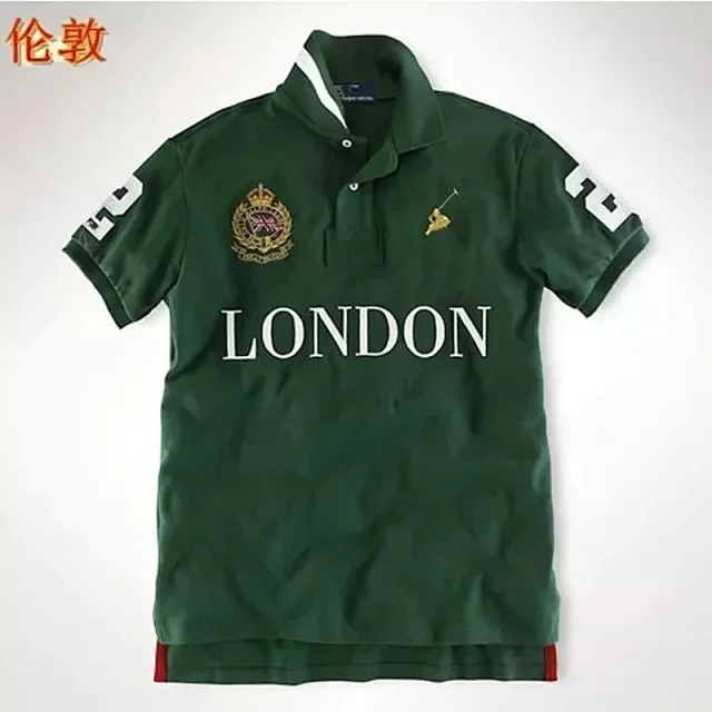 Ralph Lauren Shirts City-logo embroidered polo shirt product detail image 12