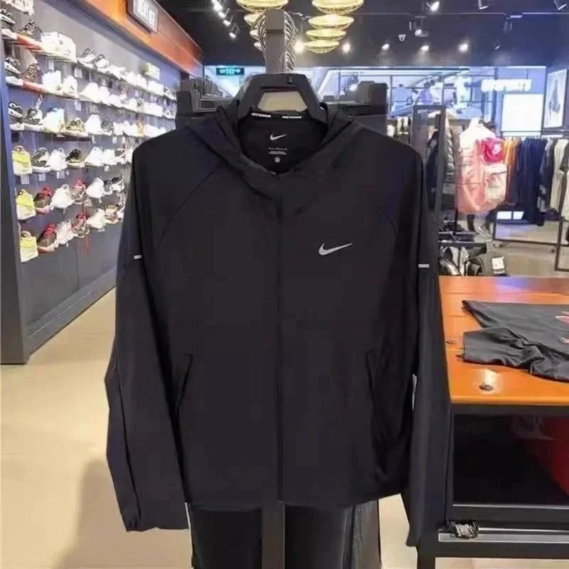 Nike Windrunner Hooded Jacket White Outerwear - 5