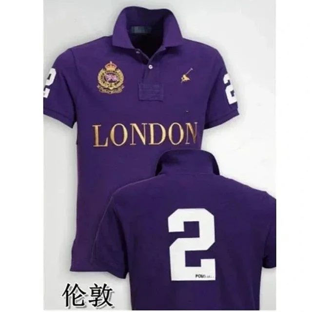 Ralph Lauren Shirts City-logo embroidered polo shirt product detail image 13