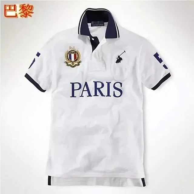Ralph Lauren Shirts City-logo embroidered polo shirt product detail image 11
