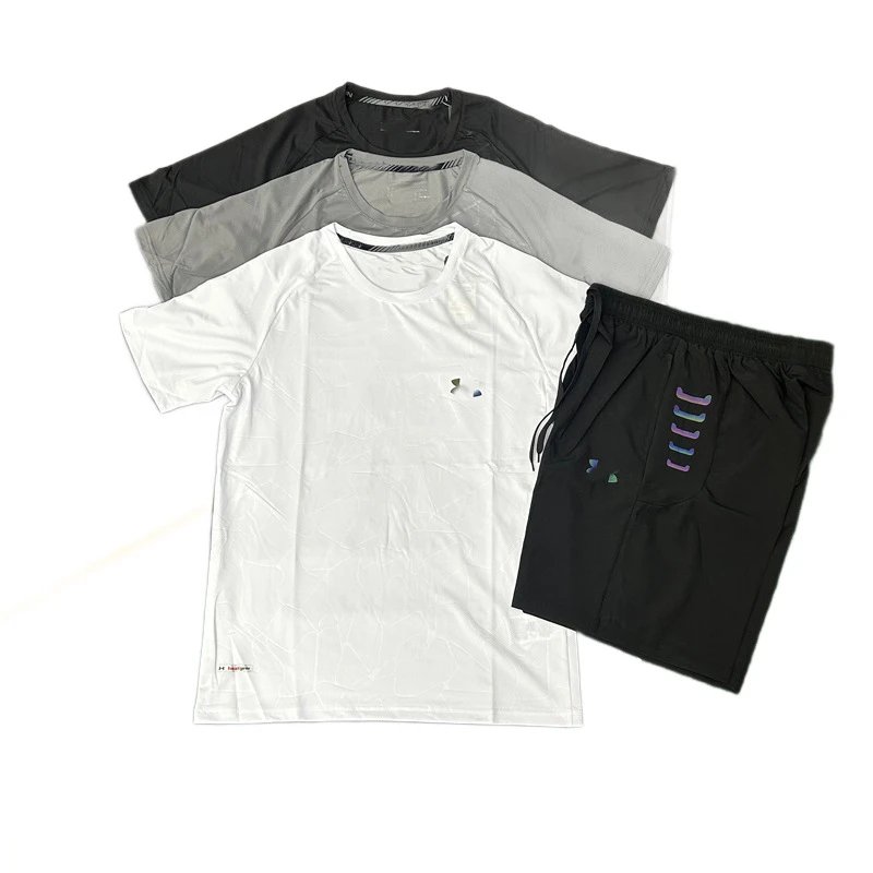 Li-Ning Tracksuits Short-Sleeve T-Shirt and Shorts Sports Set with Geometric Print image 5