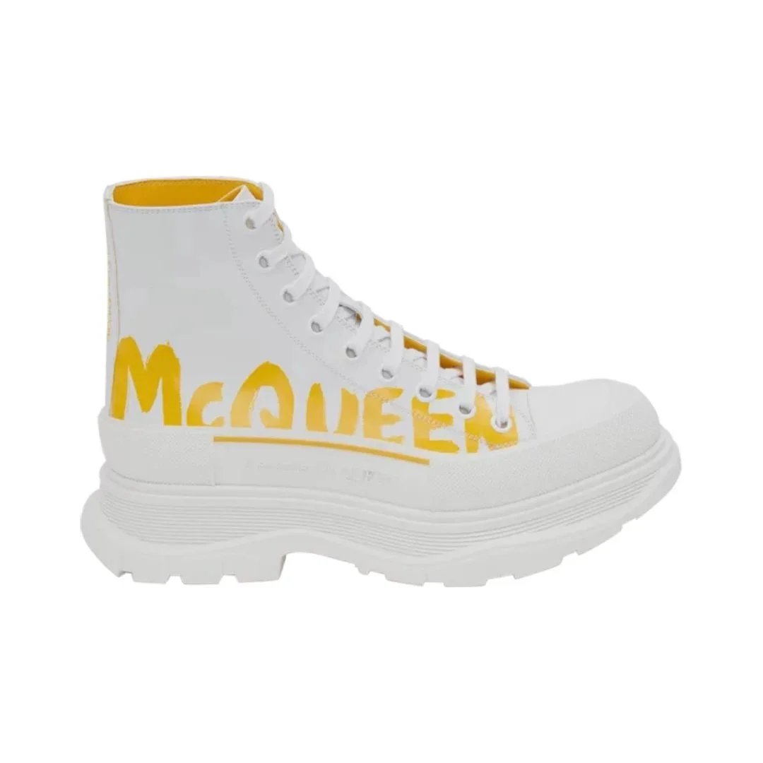 Boot White Pop Yellow