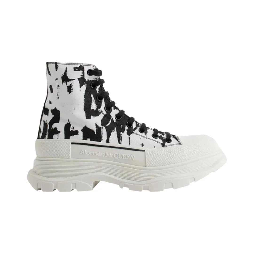 Graffiti Logo - White Black