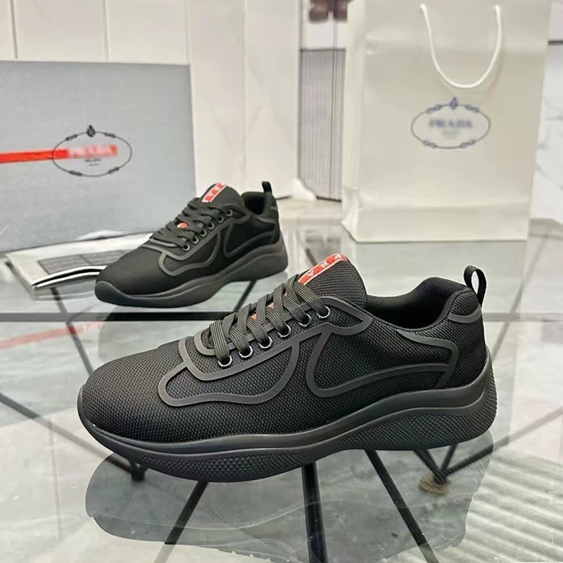 Prada Re-Nylon Sneakers Gray and White - 2