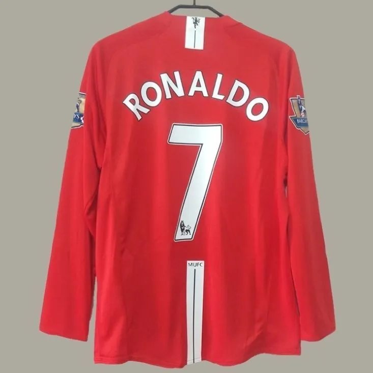 07-08 Home Long Sleeve #7 with Patch (League Version)
