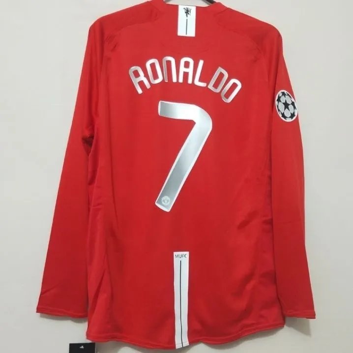 07-08 Home Long Sleeve #7 with Patch (UCL Version)