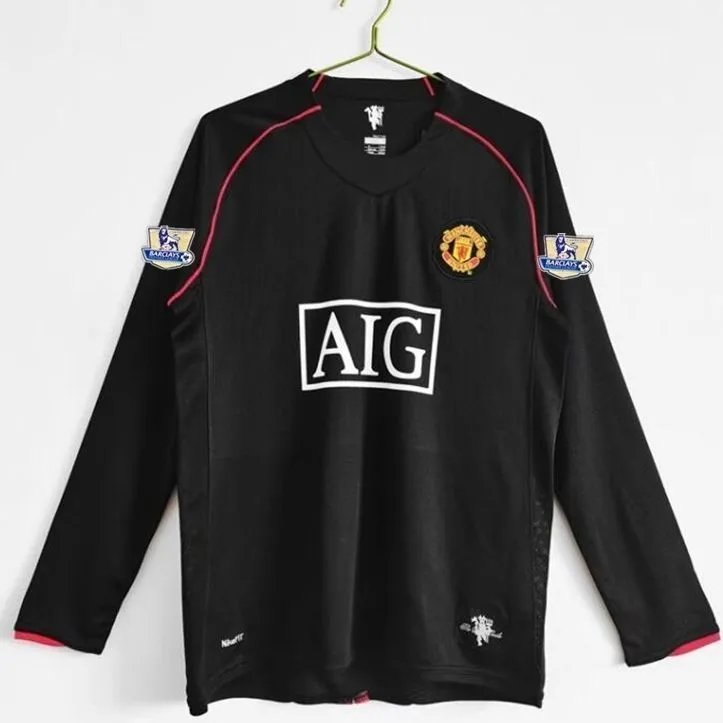 07-08 Black Away Long Sleeve No Printing with Patch