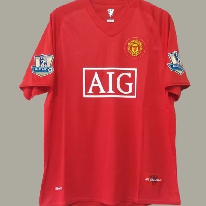 07-08 Home No Printing Short Sleeve with Patch (League Version)
