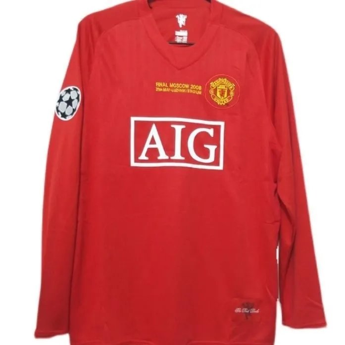 07-08 Home Long Sleeve No Printing with Patch (UCL Version)