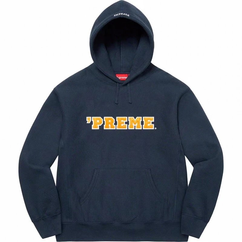 E551Supreme22 Preme Hooded Sweatshirt Blue