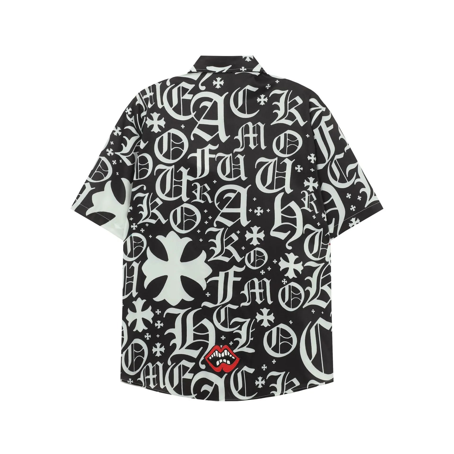 Chrome Hearts Gothic Lettering Print Shorts Black / White - 7